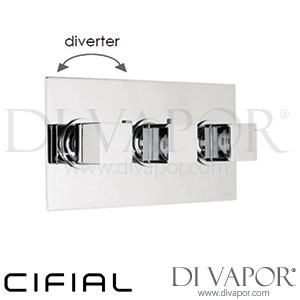 Cifial 600L33SQ Quadrado 3 Control Landscape Thermostatic Shower Valve 3 Outlets Spare Parts