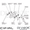 Cifial 3 Control Landscape Therm Valve Diverter 3 Outlets Dimension