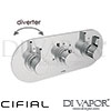 Cifial 3 Control Landscape Therm Valve Diverter 3 Outlets Spare Parts