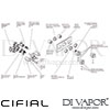 Cifial 600L33THX300 Techno X300 3 Control Landscape Thermostatic Shower Valve 3 Outlets Dimension