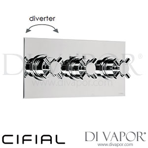 Cifial 600L33THX300 Techno X300 3 Control Landscape Thermostatic Shower Valve 3 Outlets Spare Parts