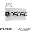 Cifial 600L33THX300 Techno X300 3 Control Landscape Thermostatic Shower Valve 3 Outlets Spare Parts