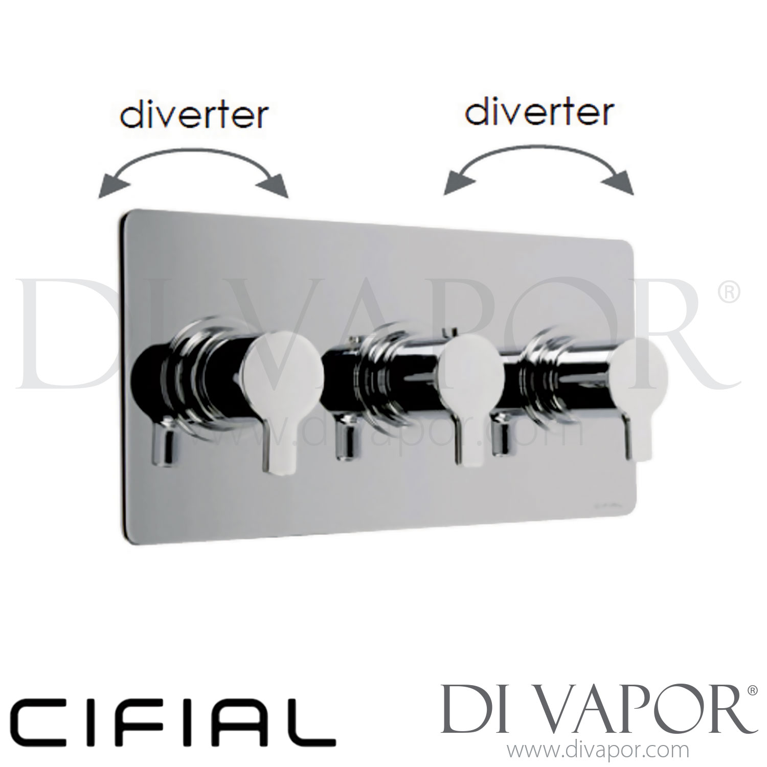 Cifial 600L34CL Coule 3 Control Landscape Thermostatic Shower Valve with Double Diverter Spare Parts