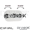 Cifial 600L34HX Hexa 3 Control Landscape Thermostatic Shower Valve with Diverter Spare Parts