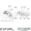 Cifial 3 Control Landscape Valve Double Diverter 4 Outlets Dimension