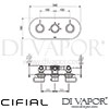 Cifial 3 Control Landscape Valve Double Diverter 4 Outlets Dimensions