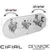 Cifial 3 Control Landscape Valve Double Diverter 4 Outlets Spare Parts