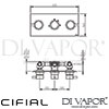 Cifial 3 Control Landscape Valve Double Diverter Dimensions