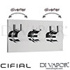 Cifial 3 Control Landscape Valve Double Diverter Spare Parts