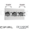 Cifial 600L34THX300 Techno X300 3 Control Landscape Thermostatic Shower Valve 4 Outlets Spare Parts