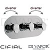 Cifial Viva 3 Control Landscape Valve Double Diverter Spare Parts