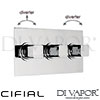 Cifial 600L35CU Cudo 3 Control Landscape Thermostatic Valve with Double Diverter 5 Outlets Spare Par