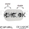 Cifial 600L35ED Edwardian 3 Control Thermostatic Valve with Double Diverter 5 Outlets Spare Parts