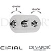 Cifial 600L35SF Adele 3 Control Landscape Thermostatic Shower Valve 5 Outlets Spare Parts