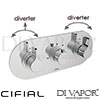 Cifial 3 Control Landscape Valve Double Diverter 5 Outlets Spare Parts