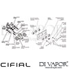 Cifial 3 Control Landscape Valve Double Diverter 5 Outlets Dimension