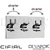 Cifial 3 Control Landscape Valve Double Diverter 5 Outlets Spare Parts