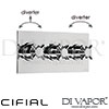 Cifial 600L35THX300 Techno X300 3 Control Landscape Thermostatic Shower Valve 5 Outlets Spare Parts
