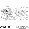 Cifial Viva 3 Control Landscape Valve Double Diverter 5 Outlets Dimension