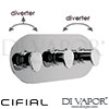 Cifial Viva 3 Control Landscape Valve Double Diverter 5 Outlets Spare Parts