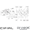 Cifial 600NL32CL Slim Coule 3 Control Landscape Thermostatic Shower Valve 2 Outlets Dimension