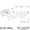 Cifial Slim Techno 3 Control Landscape Shower Valve 2 Outlets Dimension