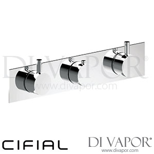 Cifial 600NL32TH Slim Techno 3 Control Landscape Thermostatic Shower Valve 2 Outlets Spare Parts
