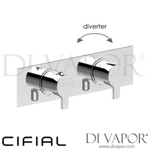 Cifial 600NL60CL Slim Coule Landscape Thermostatic Shower Valve 2 Outlet Spare Parts