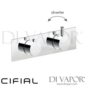 Cifial 600NL60TH Slim Techno Landscape Thermostatic Shower Valve 2 Outlets Spare Parts