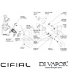 Cifial Slim Coule Shower Valve 1 Outlet Dimension