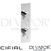 Cifial Slim Coule Shower Valve 1 Outlet Spare Parts