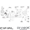 Cifial Slim Techno Shower Valve 1 Outlet Dimension