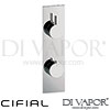 Cifial Slim Techno Shower Valve 1 Outlet Spare Parts