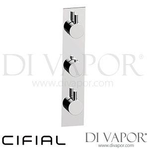 Cifial 600NV32TH Slim Techno 3 Control Thermostatic Shower Valve 2 Outlets Spare Parts