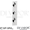 Cifial Slim Techno 3 Control Shower Valve 2 Outlets Spare Parts