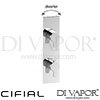 Cifial 600NV60CL Slim Coule Thermostatic Shower Valve 1 Outlet Spare Parts