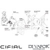 Cifial Slim Techno Therm Shower Valve 2 Outlets Dimension