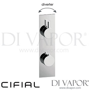 Cifial 600NV60TH Slim Techno Thermostatic Shower Valve 2 Outlets Spare Parts