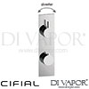 Cifial Slim Techno Therm Shower Valve 2 Outlets Spare Parts