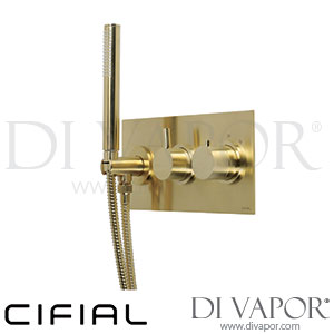 Cifial 600S38TH-x11 PVD X11 2 Control Landscape Thermostatic Shower System 2 Outlets Spare Parts