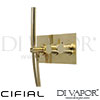 Cifial 600S38TH-x11 PVD X11 2 Control Landscape Thermostatic Shower System 2 Outlets Spare Parts