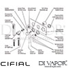 Cifial 600S38TH-x20 PVD X20 2 Control Landscape Thermostatic Shower System 2 Outlets Dimension