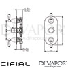 Cifial Asbury 3 Outlet Shower Valve Clear Crystal Dimensions