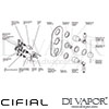Cifial Black 3 Outlet Shower Valve Dimension