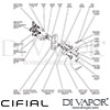 Cifial 600V32BHX Brookhaven Cross 3 Control Thermostatic Valve Dimension
