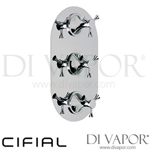 Cifial 600V32BHX Brookhaven Cross 3 Control Thermostatic Valve Spare Parts