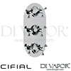 Cifial 600V32BHX Brookhaven Cross 3 Control Thermostatic Valve Spare Parts