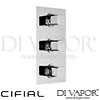 Cifial 600V32CU Cudo 3 Control Thermostatic Shower Valve Spare Parts
