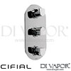 Cifial 600V32EM Emmie 3 Control Thermostatic Shower Valve Spare Parts