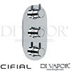 Cifial 600V32SE Technovation 35 3 Control Thermostatic Shower Valve Spare Parts